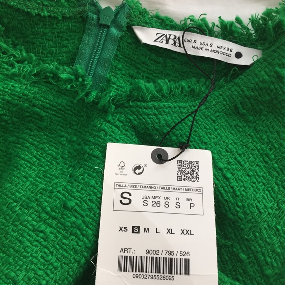 ZARA tweed slit midi dress- BNWT - Picture 5 of 8